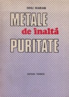 coperta Metale de inalta puritate