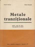 coperta Metale tranzitionale, clase speciale de chimie, anul III liceu