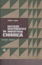 coperta Metode matematice in industria chimica - Elemente de optimizare