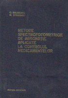 Metode spectrofotometrice absorbtie aplicate controlul