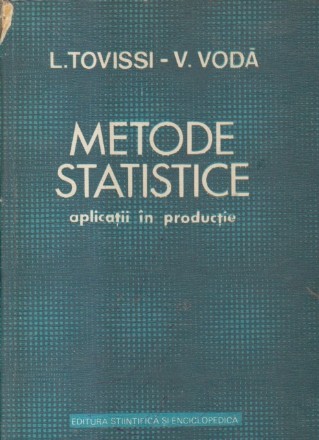 Metode statistice - Aplicatii in productie