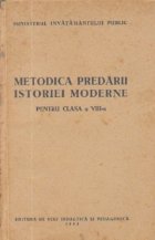 Metodica predarii istoriei moderne pentru