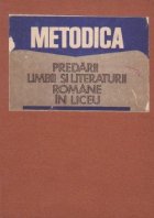 Metodica predarii limbii literaturii romane
