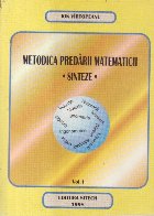 Metodica predarii matematicii Sinteze Volumul