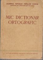 Mic dictionar ortografic