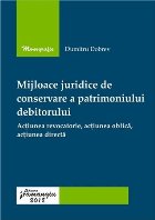 coperta Mijloace juridice de conservare a patrimoniului debitorului