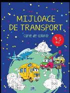 coperta MIJLOACE DE TRANSPORT - 4-5 ani - carte de colorat