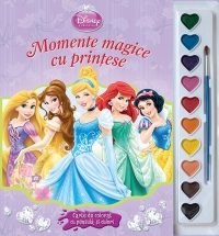 Momente magice cu printese. Carte de colorat cu pensula si culori