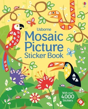 Mosaic picture sticker book