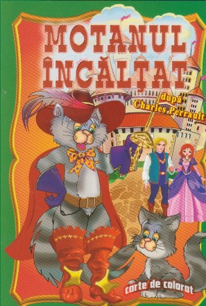 Motanul incaltat - carte de colorat