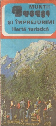 Muntii Bucegi si imprejurimi - Harta turistica