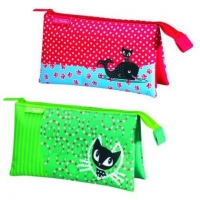 Necessaire cu 3 compartimente, Pussy Deluxe, diverse motive