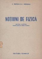 coperta Notiuni de fizica. Material ajutator pentru scolile medii tehnice