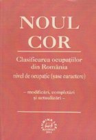 NOUL Clasificarea ocupatiilor din Romania