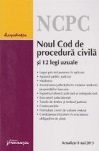 coperta Noul cod de procedura civila si 12 legi uzuale. Actualizat 8 mai 2013