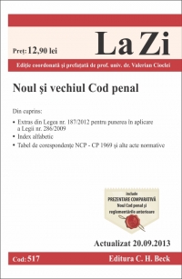 Noul si vechiul Cod penal. Cod 517. Actualizat la 20.09.2013