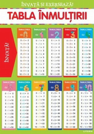 Învaţă şi exersează! : Tabla înmulţirii cu exerciţii
