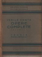 Opere complete volumul Teoria Fatalismului
