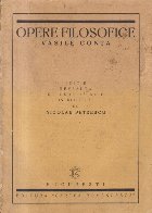 Opere filosofice, Editie revazuta 1936 (Vasile Conta)