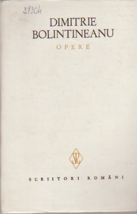 Opere, 8 - Teatru (D. Bolintineanu)