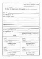 coperta Ordin de deplasare (delegatie)