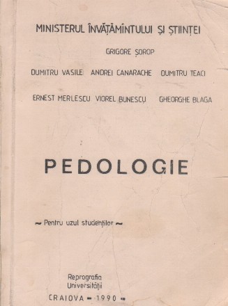 Pedologie - Pentru uzul studentilor