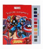 coperta Sa pictam cu supereroii. Carte de colorat cu pensula si acuarele