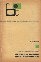 coperta Piese si constructii radio - Culegere de probleme pentru radioamatori
