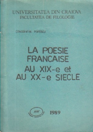 La poesie francaise au XIX-e et au XX-e siecle