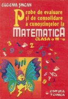 Probe evaluare consolidare cunostintelor matematica