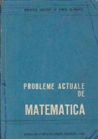 Probleme actuale matematica Conferinte tinite