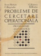 Probleme de cercetare operationala - Programare matematica