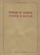 coperta Probleme de extractia titeiului si gazelor