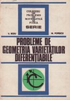 Probleme geometria varietatilor diferentiabile