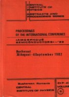 Proceedings of the International Conference Amorphous Semiconductors - 82