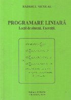 Programare liniara - Lectii de sinteza. Exercitii