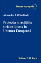 coperta Protectia investitiilor straine directe in Uniunea Europeana