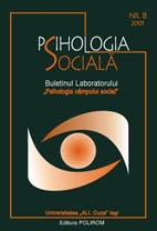 Psihologia sociala. Nr. 8/2001 - Buletinul Laboratorului "Psihologia cimpului social", Universitatea "Al.I. Cuza", Iasi