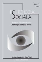 Psihologia sociala. Nr. 12/2003 - Buletinul Laboratorului "Psihologia cimpului social". Universitatea "Al.I. Cuza" Iasi