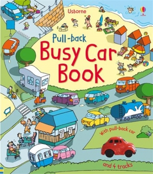 Pull-back busy car book