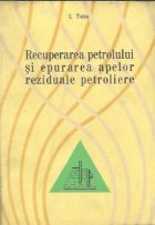 coperta Recuperarea petrolului si epurarea apelor reziduale petroliere