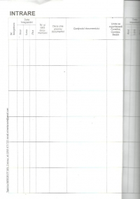 Registru de corespondenta (Intrare / Iesire)