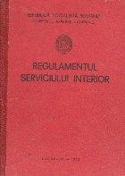 coperta Regulamentul Serviciului Interior (1973)