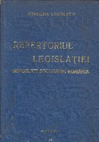 Repertoriul Legislatiei Republicii Socialiste Romania