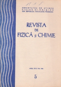 Revista de fizica si chimie, Mai 1981