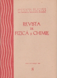 Revista de Fizica si Chimie, August 1984