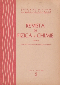 Revista de fizica si chimie, Martie 1973