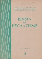 coperta Revista de fizica si chimie, Septembrie 1979