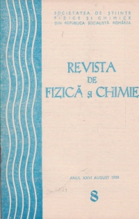 Revista de fizica si chimie, August 1989