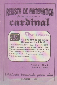 Revista de matematica Cardinal, Nr. 2 / 1994-1995
